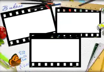 Photo effect from category Different for school № 130912. An inscription on the frame: School
