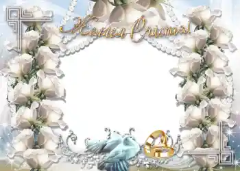 Photo effect from category Wedding frames № 1086 Photo effect from category Wedding frames № 1086