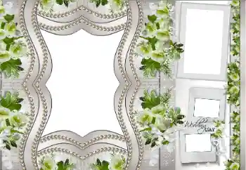 Photo effect from category Wedding frames № 166449. An inscription on the frame: Our wedding